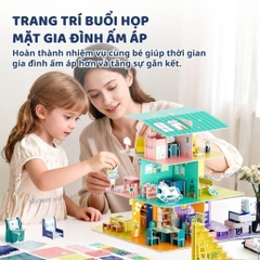 Đồ Chơi Lắp Ráp Mô Hình Nhà Búp Bê Mideer Creative Villa 6+