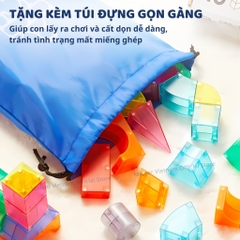Đồ Chơi Nam Châm Hình Khối Cho Bé Creative Magnetic Building Blocks 46 Chi Tiết 3+