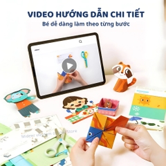 Đồ Chơi Cắt Dán Giấy Thủ Công Mideer Let’s Cut Paper- Level 1