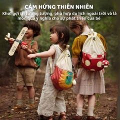 Balo Du Lịch Cho Bé Zoyzoii B36 Outdoor Drawstring- Khủng Long