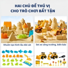 Cát Động Lực Kèm Khuôn Lâu Đài Mideer Magic Sand Play 3+