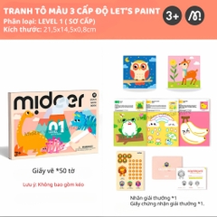 Tranh Tô Màu Sáng Tạo Level Up Brain Gamebook- Let's Paint Level 1