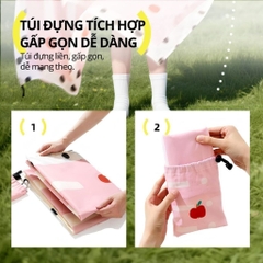 Thảm Dã Ngoại Gấp Gọn Hugz Pocket Picnic Mat- Apple Map