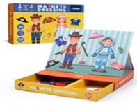 Đồ Chơi Xếp Hình Nam Châm Sáng Tạo Chủ Đề Trang Phục Mideer Magnetic Game 3+
