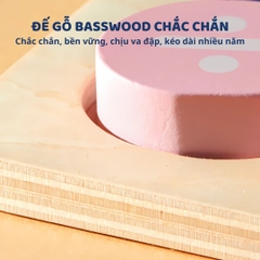 Bảng Ghép Hình Chữ Cái Mideer Wooden Peg Puzzles 18m+