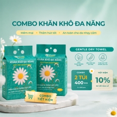 Khăn Lau Mặt Dùng Một Lần Cao Cấp 200 Miếng Daizy Daily Facial Towel Viscose- COMBO 2 Gói