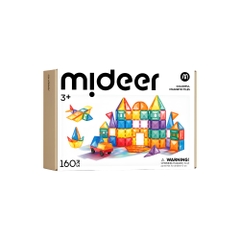 Đồ Chơi Xếp Hình Nam Châm Cho Bé Mideer Colorful Magnetic Tiles 160 Chi Tiết 3+