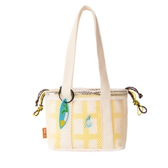 Túi Đi Biển Dây Rút Đa Năng 2In1 Size S Hugz Air Mesh Duo Carryall - Golden Bay
