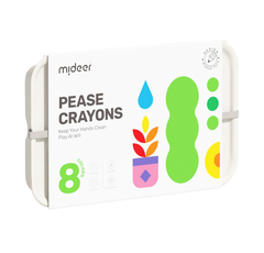 Màu Sáp Lụa Hạt Đậu 8 Màu Mideer Pease Crayons 2+