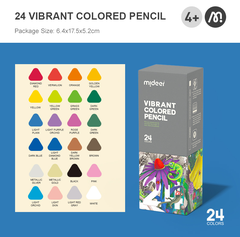 Bút Chì Màu Cho Bé 24 Màu Mideer Vibrant Colored Pencil 3+
