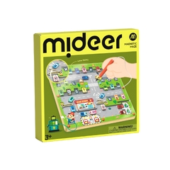 Bảng Gỗ Mê Cung Nam Châm Cho Bé Mideer Magnetic Maze Parking Lot 3+
