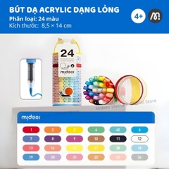 Bút Màu Acrylic Cho Bé Straight Liquid Acrylic Marker - 24 Màu