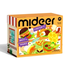Đồ Chơi Đất Nặn Hữu Cơ Dùng Nhiều Lần Mideer Mellow Dough – Burger Dinner 3+