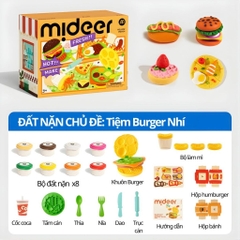 Đồ Chơi Đất Nặn Hữu Cơ Dùng Nhiều Lần Mideer Mellow Dough – Burger Dinner 3+