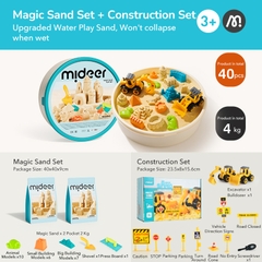 Cát Động Lực Kèm Khuôn Lâu Đài Mideer Magic Sand Play 3+