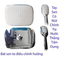 Bộ sen cây tắm nóng hợp kim đồng mạ crom bóng cao cấp GIORMANI SC33