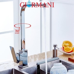 Vòi rửa bát, rửa chén nóng lạnh kiểu vuông GIORMANI VRB15 kèm dây cấp nước inox
