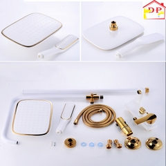 Bộ sen cây tắm nóng lạnh vàng trắng cao cấp GIORMANI SC15