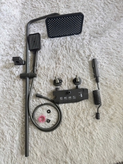 Bộ sen cây tắm phím đàn nóng lạnh mạ màu titan cao cấp GIORMANI SC38