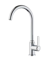 Vòi rửa bát, rửa chén nóng lạnh inox 304 mạ crom bóng cao cấp GIORMANI VRB30 kèm dây cấp nước inox