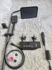 Bộ sen cây tắm phím đàn nóng lạnh mạ màu titan cao cấp GIORMANI SC38