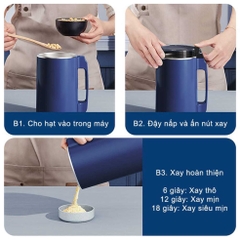 Máy xay hạt khô đa năng cao cấp động cơ mạnh mẽ GIORMANI MX06