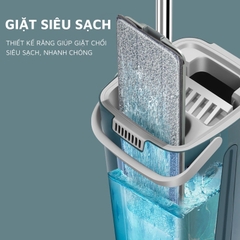Cây lau nhà tự vắt thông minh kèm 2 miếng bông lau GIORMANI CL01