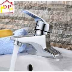 Vòi lavabo, vòi rửa mặt GIORMANI nóng lạnh cao cấp SNL27 kèm đôi dây cấp inox