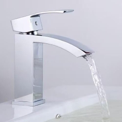 Vòi lavabo, vòi rửa mặt GIORMANI nóng lạnh cao cấp SNL62 kèm đôi dây cấp inox
