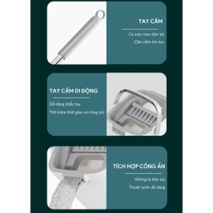 Cây lau nhà tự vắt thông minh kèm 2 miếng bông lau GIORMANI CL01