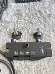 Bộ sen cây tắm phím đàn nóng lạnh mạ màu titan cao cấp GIORMANI SC38