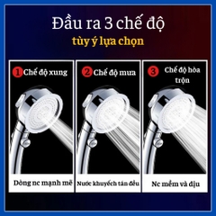Tay sen tắm tăng áp chỉnh chế độ nước có nút tắt mở tiện dụng GIORMANI TS16