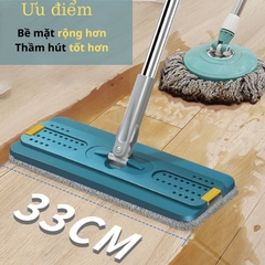 Cây lau nhà tự vắt thông minh kèm 2 miếng bông lau GIORMANI CL01