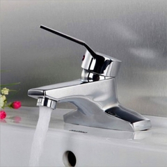 Vòi lavabo, vòi rửa mặt GIORMANI nóng lạnh cao cấp SNL27 kèm đôi dây cấp inox