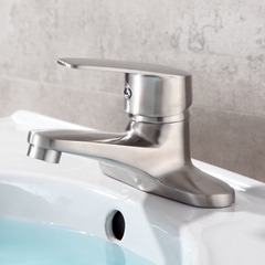 Vòi rửa mặt, vòi lavabo nóng lạnh inox 304 cao cấp GIORMANI SNL58 kèm đôi dây cấp nước inox