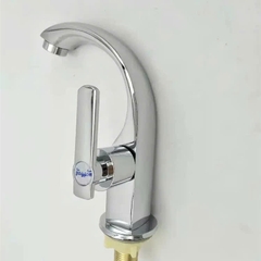 Vòi lavabo, vòi rửa mặt rửa tay lạnh hợp kim đồng cao cấp kèm dây cấp nước inox VL04 - hàng GIORMANI bảo hành 24 tháng