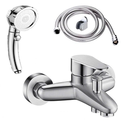 Củ sen tắm GIORMANI nóng lạnh inox 304 đúc nguyên khối cao cấp kết hợp bát sen tăng áp có nút tắt mở SNL910-VHS16