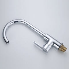 Vòi rửa bát, rửa chén nóng lạnh hợp kim đồng mạ crom bóng cao cấp GIORMANI VRB26 kèm dây cấp nước inox