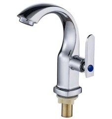 Vòi lavabo, vòi rửa mặt rửa tay lạnh hợp kim đồng cao cấp kèm dây cấp nước inox VL04 - hàng GIORMANI bảo hành 24 tháng