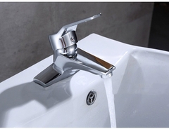 Vòi lavabo, vòi rửa mặt GIORMANI nóng lạnh cao cấp SNL27 kèm đôi dây cấp inox