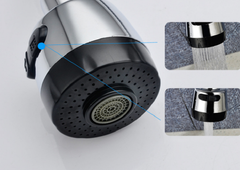 Vòi rửa bát, rửa chén lạnh cắm tường cần mềm 2 chế độ nước VRB905