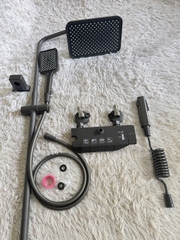 Bộ sen cây tắm phím đàn nóng lạnh mạ màu titan cao cấp GIORMANI SC38