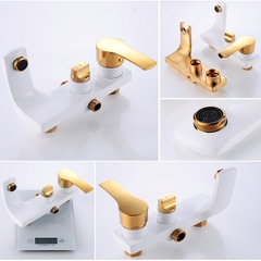 Bộ sen cây tắm nóng lạnh vàng trắng cao cấp GIORMANI SC15