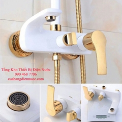 Bộ sen cây tắm nóng lạnh vàng trắng cao cấp GIORMANI SC15