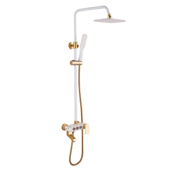 Bộ sen cây tắm nóng lạnh vàng trắng 3 nút cao cấp GIORMANI SC29