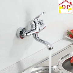 Vòi rửa bát, rửa chén nóng lạnh cắm tường GIORMANI VRB09