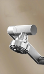 Vòi rửa mặt, vòi lavabo nóng lạnh inox 304 cần xoay ổ bi 2 chế nước GIORMANI SNL59 kèm đôi dây cấp nước inox