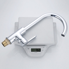 Vòi rửa bát, rửa chén nóng lạnh hợp kim đồng mạ crom bóng cao cấp GIORMANI VRB26 kèm dây cấp nước inox