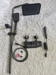 Bộ sen cây tắm phím đàn nóng lạnh mạ màu titan cao cấp GIORMANI SC38