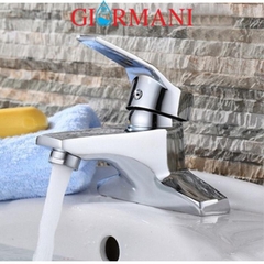 Vòi lavabo, vòi rửa mặt GIORMANI nóng lạnh cao cấp SNL27 kèm đôi dây cấp inox